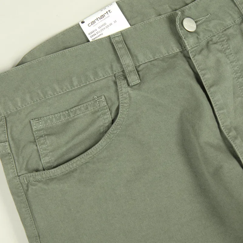 Carhartt WIP Newel Pant - Thyme Garment Dyed-3